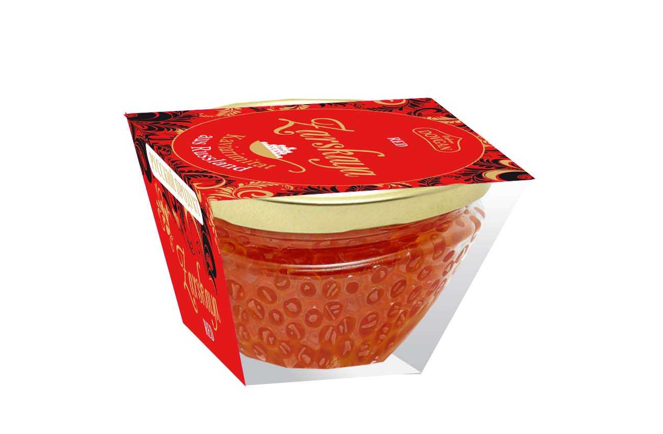 DOVGAN Zarskaya Red Kaviarimitat aus Braunalgenextrakt in GEPA 100 g