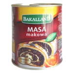 Bakalland "Masa makowa" fertige Mohnmasse mit Früchten