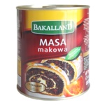 Bakalland "Masa makowa" готовая маковая масса с фруктами