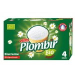Bio Plombir Eiscreme im Waffelbecher (4 x 150 ml)
