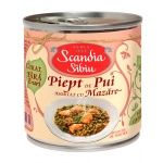 Scandia Sibiu Piept de pui Hähnchenbrust mit Erbsen