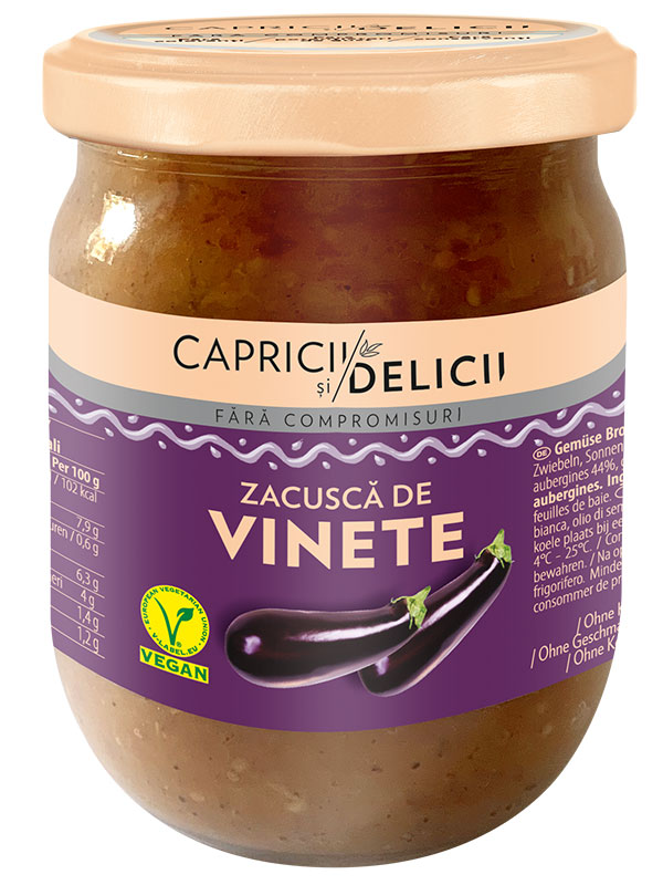 Capricii si Delicii Zacusca de Vinete Brotaufstrich aus Auberginen und ...