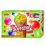 Plombir Ice Cream Tutti-Frutti in a Waffle Cone (6 x 100ml) 