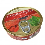 DOVGAN Lachs in Tomatensauce mit transparentem Deckel