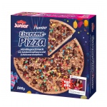 DOVGAN Junior Eiscreme Pizza Vanillegeschmack mit Salzkaramellsauce und Schokoladen-Toffees