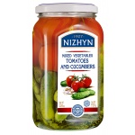 Nezhin Eingelegte Tomaten und Gurken