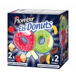 Plombir Donuts 2 x Erdbeer-Vanillegeschmack 2 x Schoko-Bananengeschmack