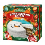 DOVGAN Weihnachtstorte Schneemann Kokos