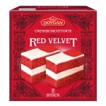 DOVGAN Red Velvet - Cremeschichttorte 2 Stück