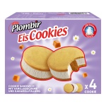 Plombir Cookies mit Vanilleeiscreme und Karamellsauce